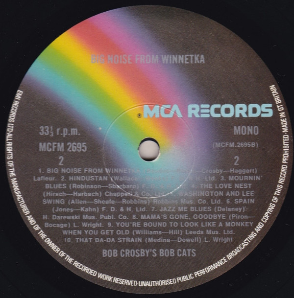 last ned album Bob Crosby's Bob Cats - Big Noise From Winnetka