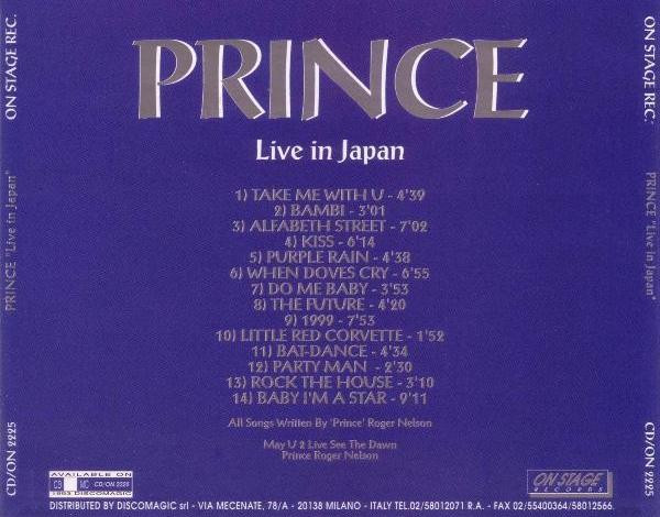 Prince - Prince In Japan | Releases | Discogs