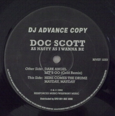 Doc Scott – As Nasty As I Wanna Be (1992, Vinyl) - Discogs