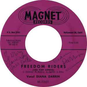 Diana Darrin - Freedom Riders / All Accordin album cover