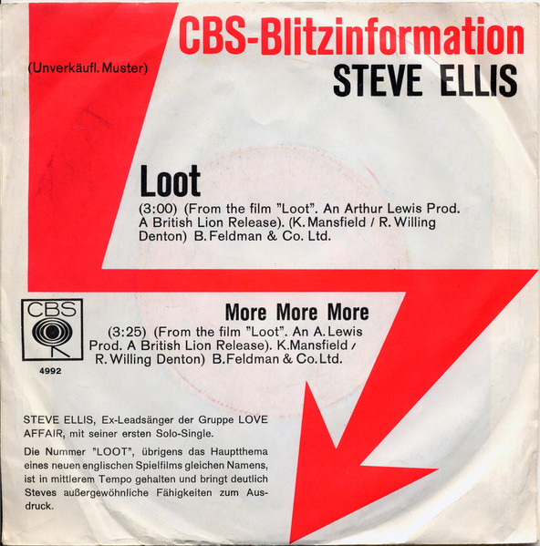 Steve Ellis – Loot (1970, Vinyl) - Discogs