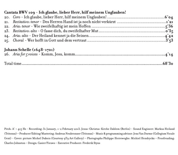 descargar álbum Johann Sebastian Bach, Collegium Vocale Gent, Philippe Herreweghe - Ich Elender Mensch Leipzig Cantatas