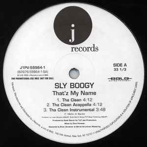 Sly Boogy – That'z My Name (2004, Vinyl) - Discogs