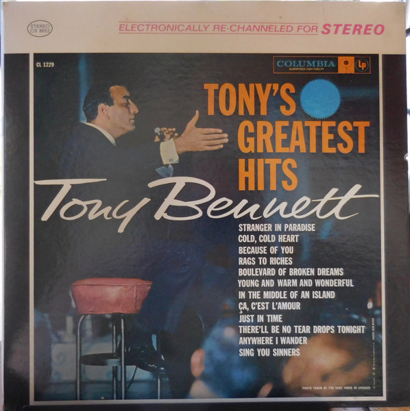 Tony Bennett Tonys Greatest Hits Vinyl Discogs 