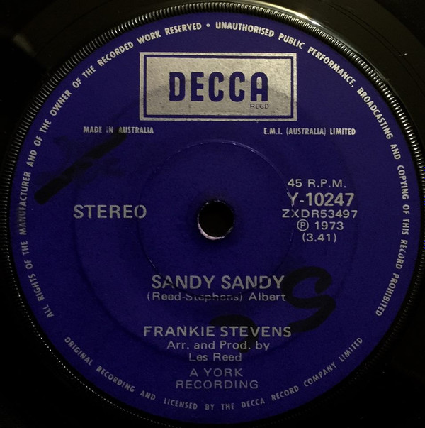 baixar álbum Frankie Stevens - Sandy Sandy