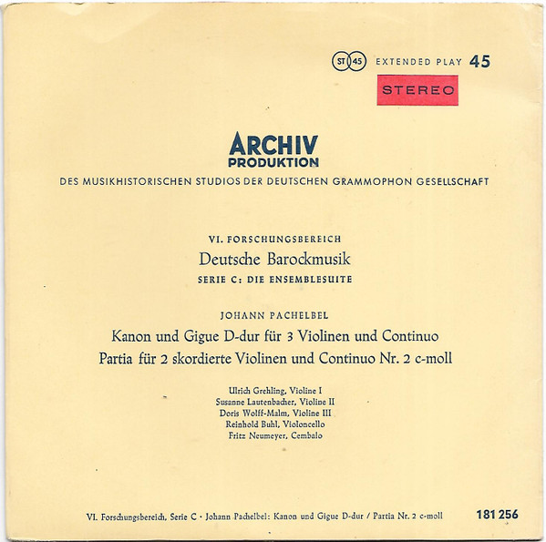 télécharger l'album Johann Pachelbel - Kanon Und Gigue D dur Für 3 Violinen Und Continuo Partia Für 2 Skordierte Violinen Und Continuo Nr 2 C moll