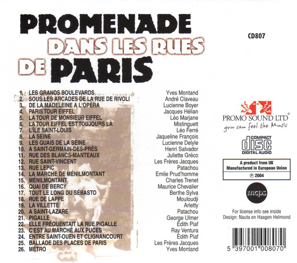 descargar álbum Various - Promenade Dans Les Rues De Paris