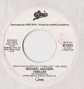 michael jackson thriller album cover back