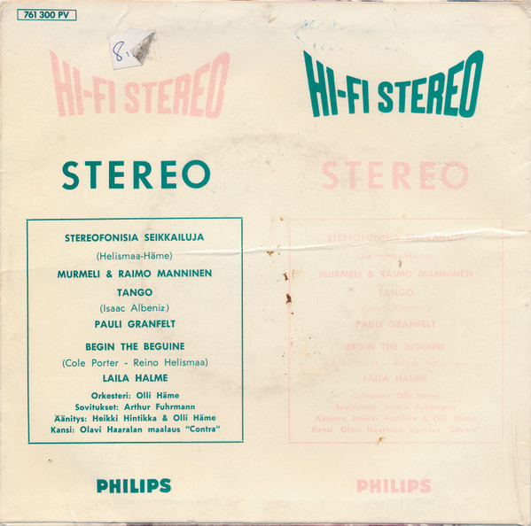 Album herunterladen Murmeli & Raimo Manninen Pauli Granfelt Laila Halme - Hi Fi Stereo