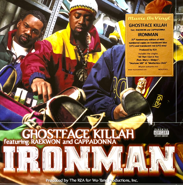The album cover for Ghostface Killah Ironman