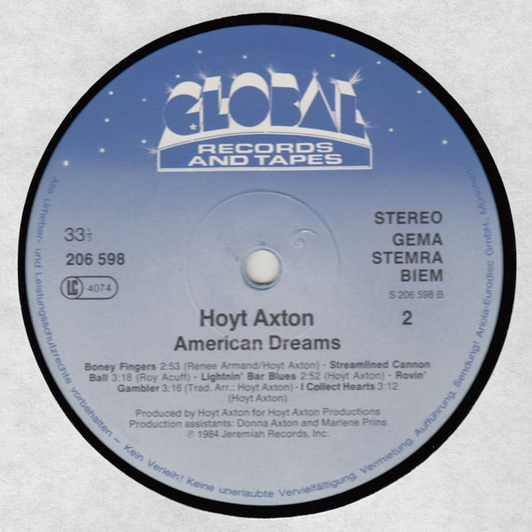 baixar álbum Hoyt Axton - American Dreams