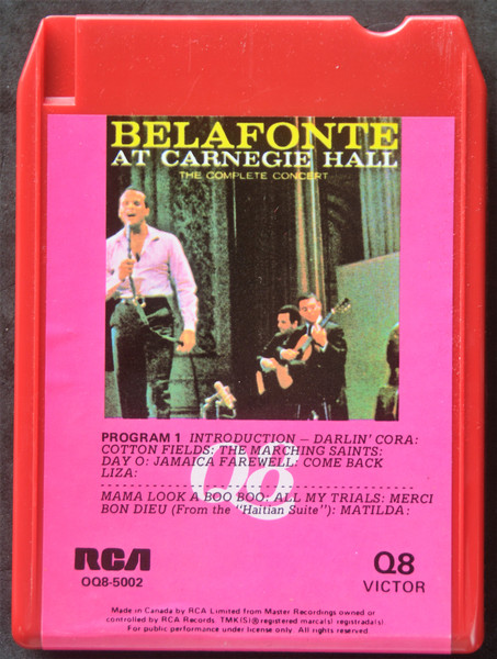 Harry Belafonte – Belafonte At Carnegie Hall (8-Track Cartridge 