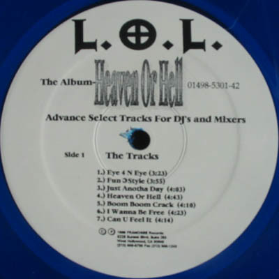 L.O.L. – Heaven Or Hell (1996, Blue, Vinyl) - Discogs
