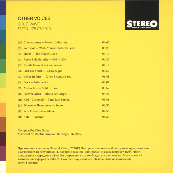 Album herunterladen Various - Other Voices Cold Wave
