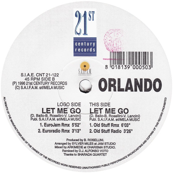 lataa albumi Orlando - Let Me Go