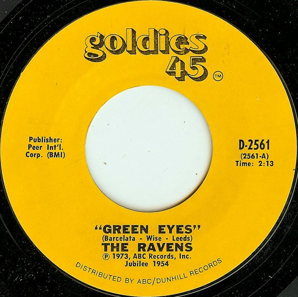 télécharger l'album The Ravens - Green Eyes The Bells Of San Raphael