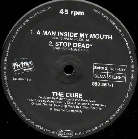1990 The Cure Close To Me Remix, Vinilo, 12, Sencillo, 45 RPM -  México