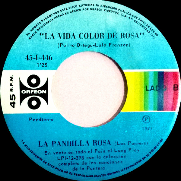 descargar álbum Los Panters, La Pandilla Rosa - Soy Una Pantera Rosa la Vida Color de Rosa