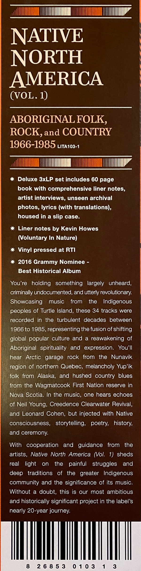 Various - Native North America (Vol. 1) (Aboriginal Folk, Rock, And Country 1966-1985) | Light In The Attic (LITA 103) - 2