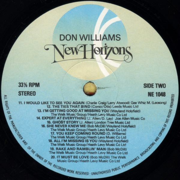 last ned album Don Williams - New Horizons