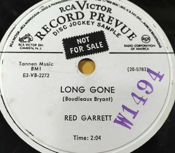 baixar álbum Red Garrett - Long Gone Tell Me Again