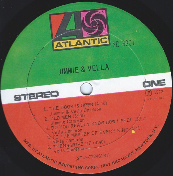 Jimmie & Vella – Jimmie & Vella (1972, Gatefold, Monarch Pressing