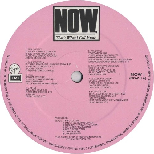 Now That's What I Call Music (1983, EMI Pressing, Vinyl) - Discogs