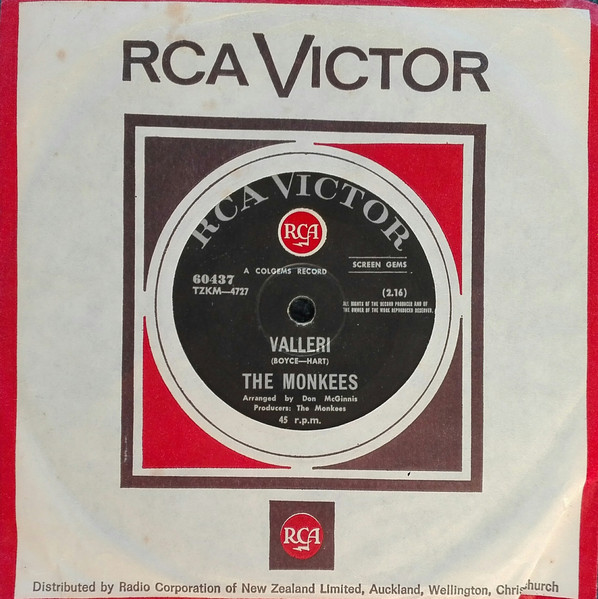 モンキーズ = The Monkees – Valleri = すてきなバレリ (1968, Vinyl