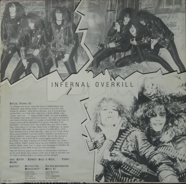 Destruction - Infernal Overkill | Releases | Discogs