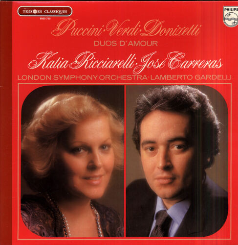 descargar álbum Puccini Verdi Donizetti, Katia Ricciarelli José Carreras, Orquesta Sinfonica De Londres Lamberto Gardelli - Duos De Amor