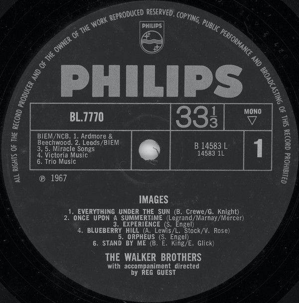 The Walker Brothers - Images | Philips (BL 7770) - 3