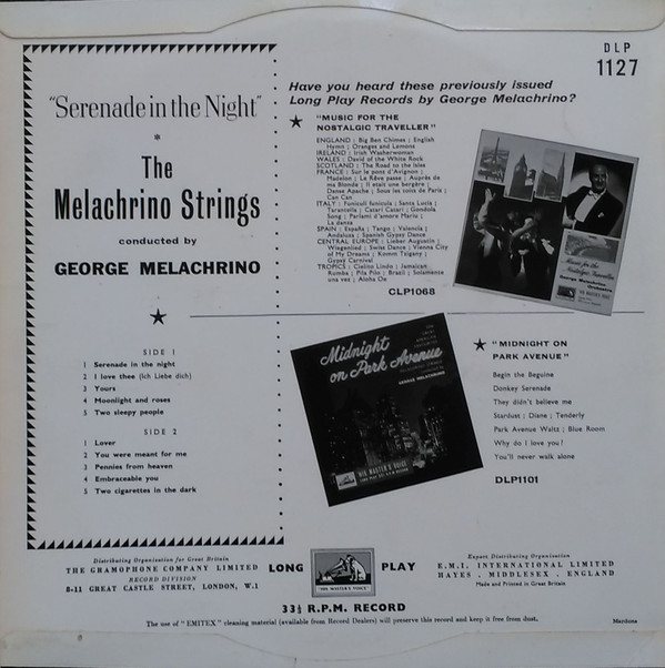 last ned album The Melachrino Strings - Serenade In The Night