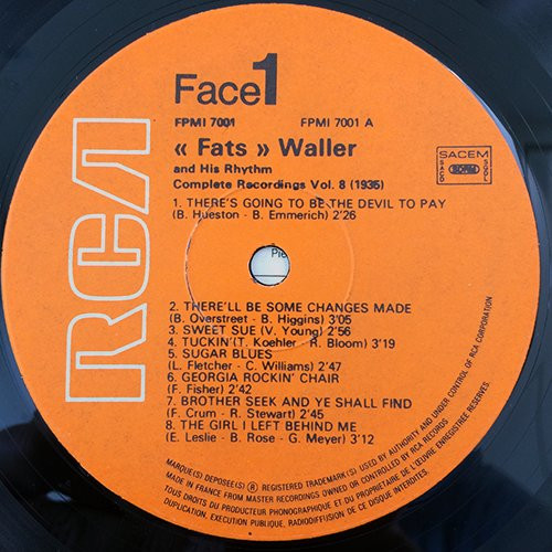 Album herunterladen Fats Waller And His Rhythm - 1935 Volume 8