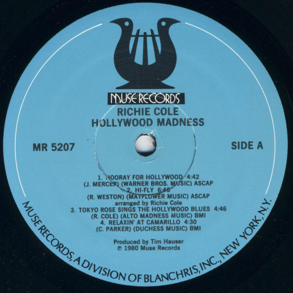 Richie Cole With Eddie Jefferson - Hollywood Madness | Muse Records (MR 5207) - 3