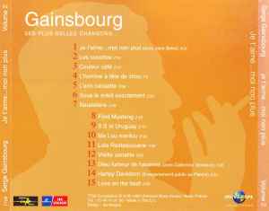 Serge Gainsbourg - Ses Plus Belles Chansons Vol 2 Je T'aime... Moi Non Plus