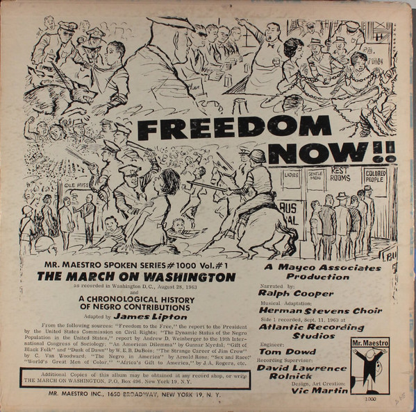 ladda ner album Various - The March On Washington A Chronological History Of Negro Contributions