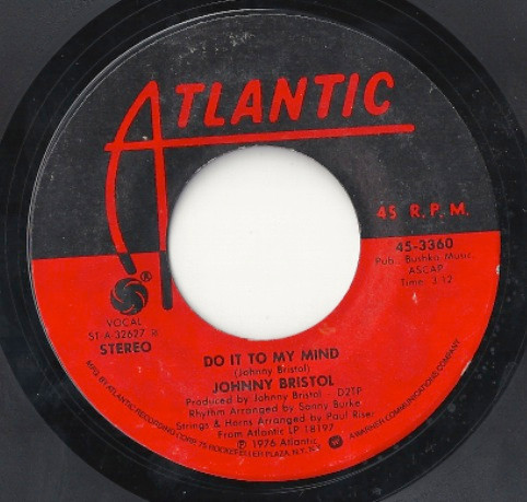 Johnny Bristol – Do It To My Mind (1976, Richmond pressing, Vinyl