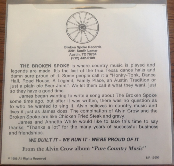 baixar álbum Alvin Crow - Broken Spoke Legend