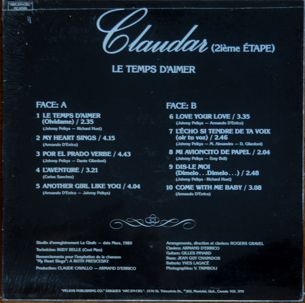 Album herunterladen Claudar - Le Temps dAimer 2ième Étape