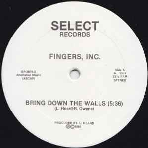 Fingers Inc. - Bring Down The Walls album cover