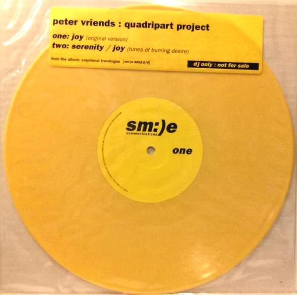 Peter Vriends : Quadripart Project – Joy (1994, Yellow, Vinyl