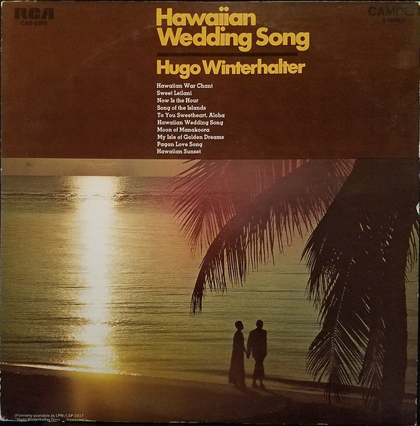 Hugo Winterhalter – Hawaiian Wedding Song (1969, Vinyl) - Discogs