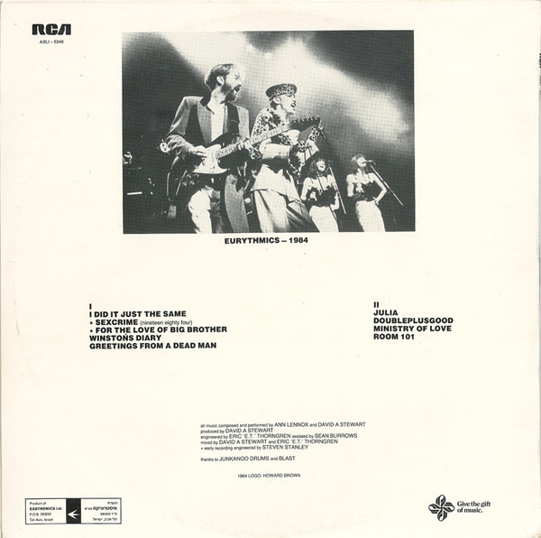 Album herunterladen Eurythmics - Sexcrime 1984 1984 For The Love Of Big Brother