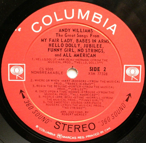 descargar álbum Andy Williams - The Great Songs From My Fair Lady