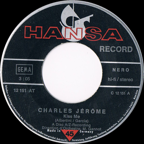 last ned album Charles Jérôme - Kiss Me Un Ptit Air