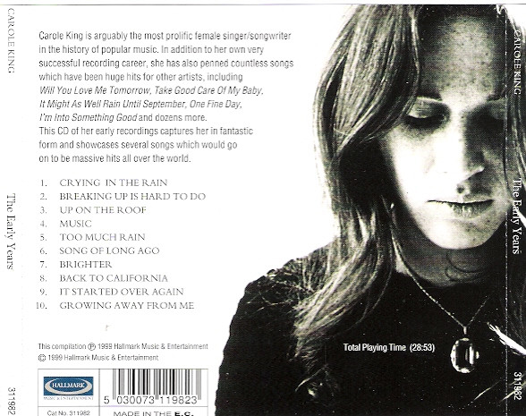 ladda ner album Carole King - The Early Years Classic Original Recordings