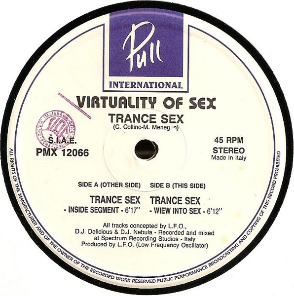 Virtuality Of Sex Trance Sex 1993 Vinyl Discogs