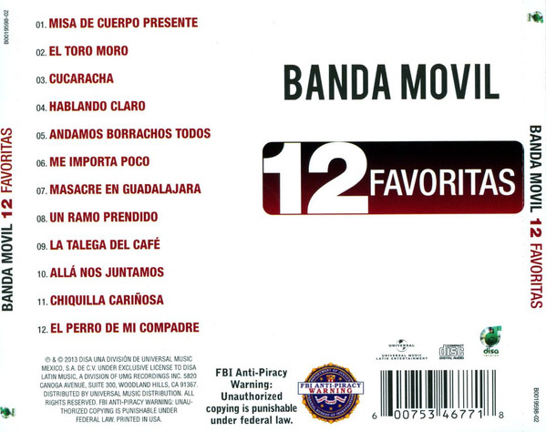 last ned album Banda Movil - 12 Favoritas