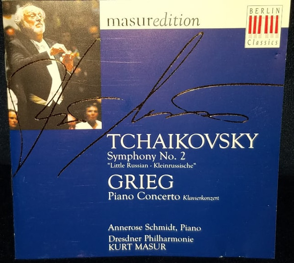 lataa albumi Tchaikovsky Grieg Annerose Schmidt, Dresdner Philharmonie, Kurt Masur - Symphony No 2 Piano Concerto