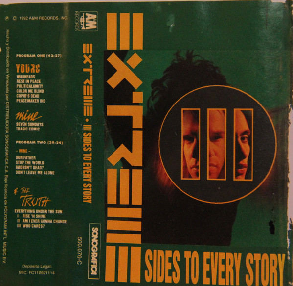 Extreme – III Sides To Every Story (1992, Cassette) - Discogs